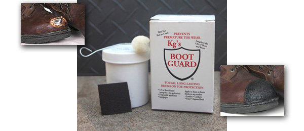kg's boot guard brush on toe protection