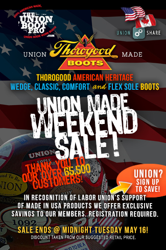 thorogood work boots union discount