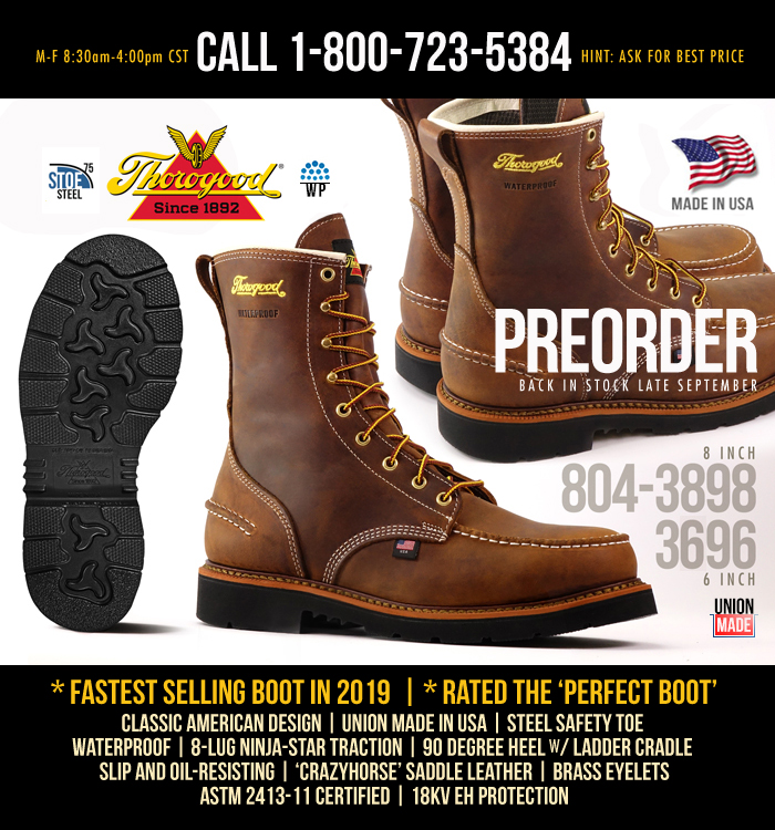 thorogood work boots union discount